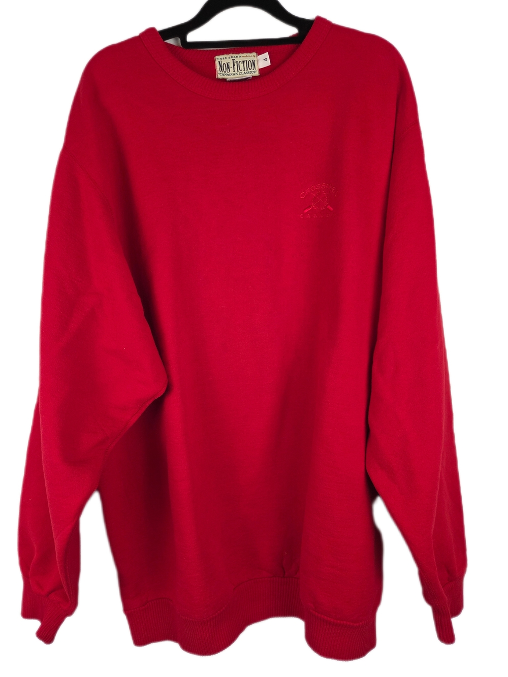 Vintage 90s Tiger Brand "Non-Fiction Canadian Classics" Heavyweight Crewneck